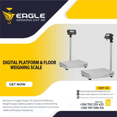 electronic platform digital weighing scale with railing