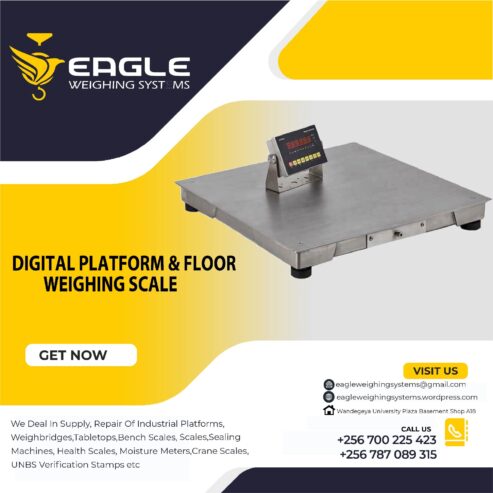 Weighing floor scales at Eagle Weighing systems Ltd