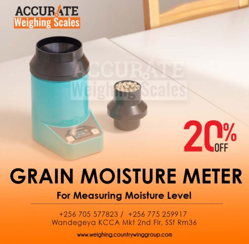 Digital pin grain moisture meter in store for agriculture