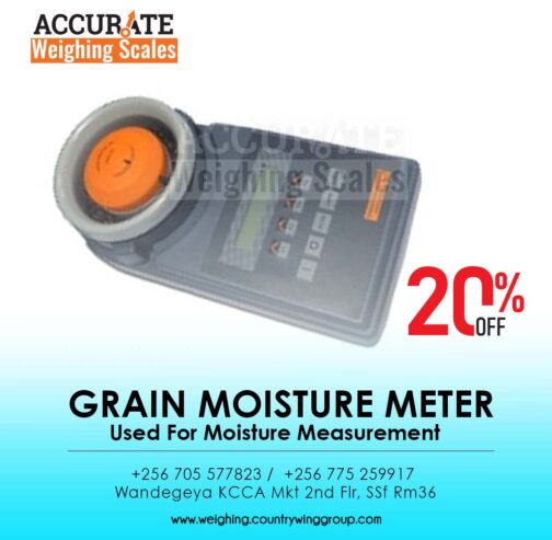 Digital grain moisture meter with external power supply