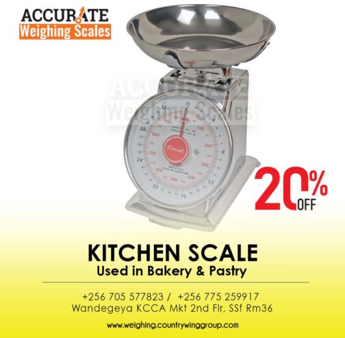 Waterproof kitchen scale with load cell protection