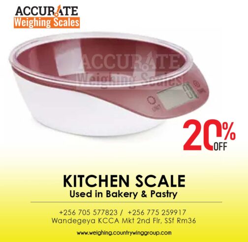 Waterproof kitchen weighing scale with 40 hours battery