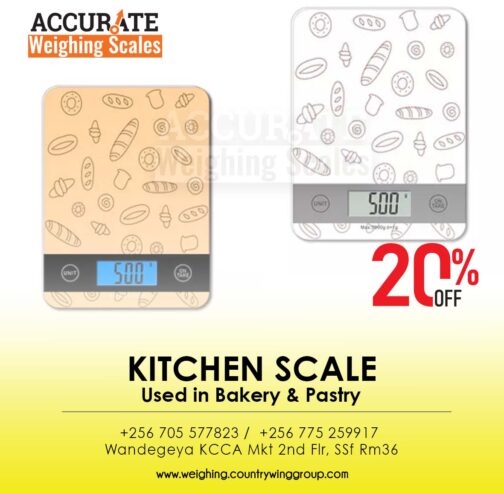 Dial kitchen weighing scale with 230x190mm dimensions