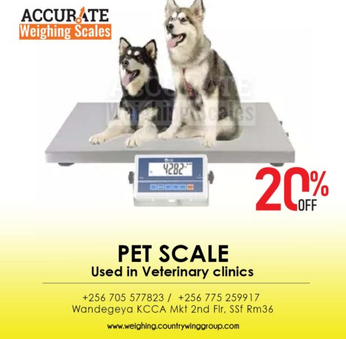 Dogs’ weighing scale with optional USB data transfer call