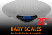 Quality assured baby weighing scales of high integrity