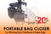 Single needle machine for closing of all kinds of filled bag