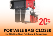 Single needle machine for closing of all kinds of filled bag