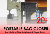 needle thread double lock chain stitch bag closing machine