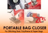 needle thread double lock chain stitch bag closing machine