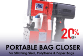 Single needle machine for closing of all kinds of filled bag