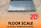 Washdown industrial floor platform weighing scales