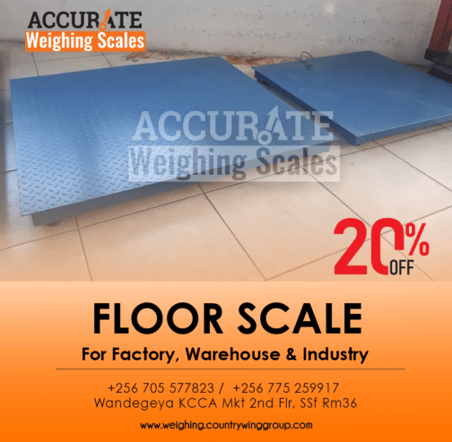 industrial checked floor scales ramped up to 1 ton, 3 tons