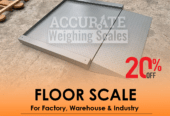 Heavy-duty industrial floor weighing scales