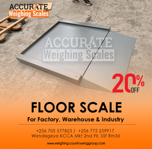 Heavy-duty industrial floor weighing scales