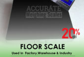 Weighing floor scales at accurate weighing systems LTD