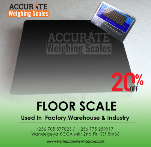 Weighing floor scales at accurate weighing systems LTD