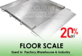 Washdown industrial floor weighing scales