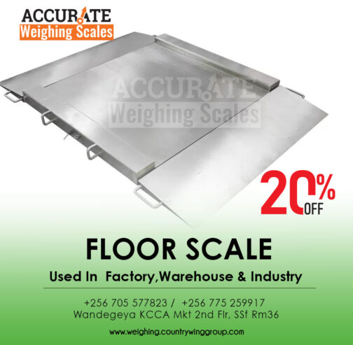 Washdown industrial floor weighing scales