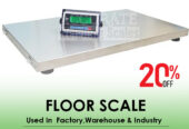 Heavyduty industrial floor weighing scales