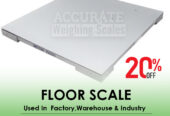 Checkered 5000kg digital floor weighing scales