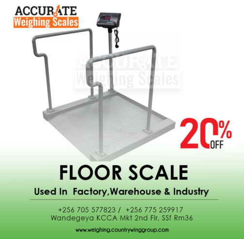 Weighing floor scales at accurate weighing systems LTD