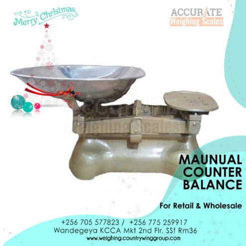 Golden brown customized counter weighing scales for sale in