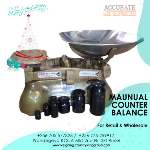 Advanced effortless counter manual weighing scales for trade