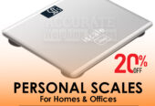 Digital bathroom scales with toughened glass body