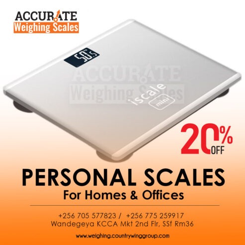 Digital bathroom scales with toughened glass body