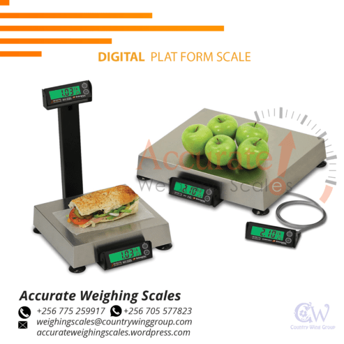 light duty Platform weighing scale with a valid UNBS stamp a