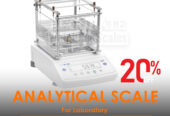 digital analytical balance with initial and final readings