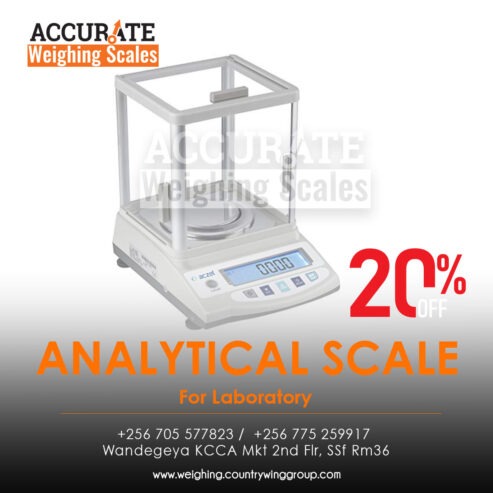 precision analytical balance with a readability ranging from