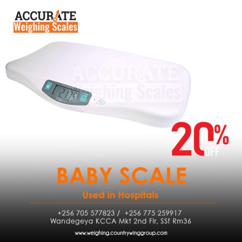 Digital baby weighing scales with solid surface that prevent