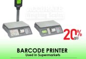 barcode printer table top scale with automatic printing supp