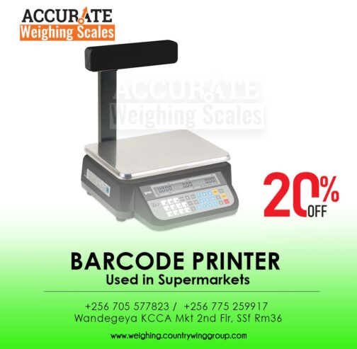 30kg capacity barcode printing scale at supplier shop wandeg