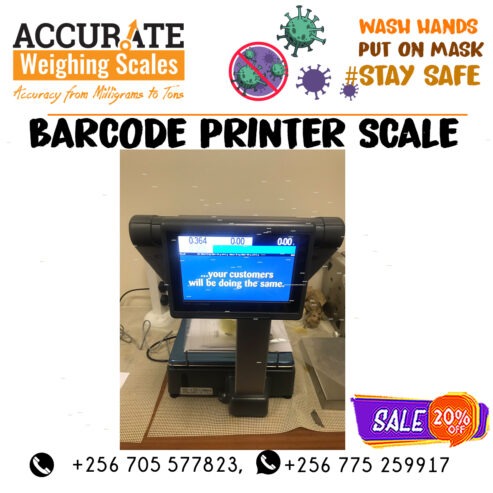 compact digital label printing table top weighing scale