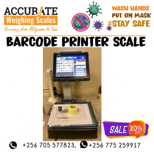 legal for trade digital retail weighing scale barcode printe