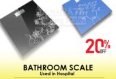 Comprehensive bathroom weighing scales for health care