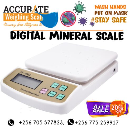 digital pocket size mineral weighing scale with batteries in