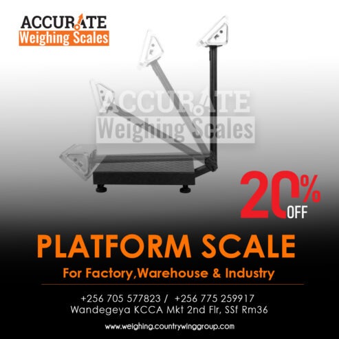 Heavy duty platform scales with switchable buttons and diffe