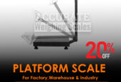 Heavy duty platform scales with switchable buttons