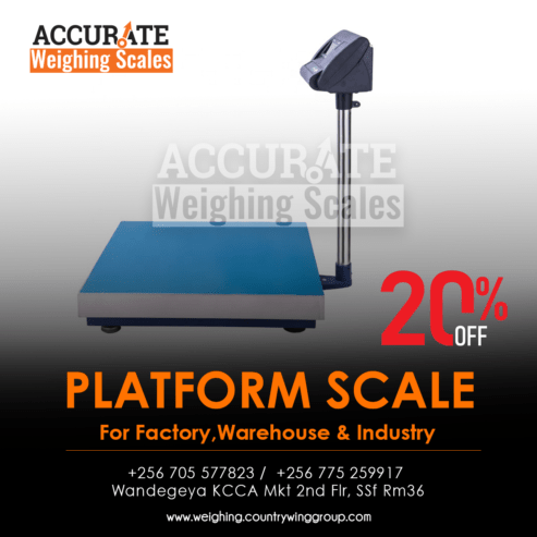 Electronic platform weighing scales with power adapter for s