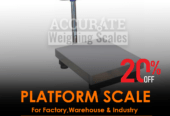 Reability platform weighing scales with operated battery