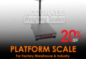 Stable and comfortable surface platform weighing scales