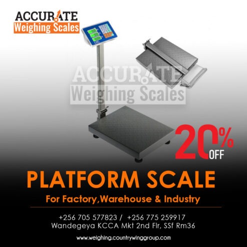 Universal low-profile floor platform weighing scales