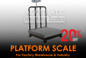 Digital houseable industrial platform weighing scales with a
