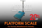 Floor heavy duty platform scales with a wide base weigh