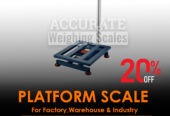 Stainless-steel heavy -duty platform scale with time/hold/ta