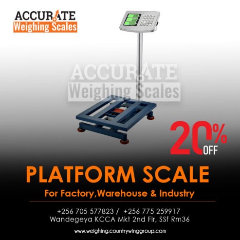Stainless-steel heavy -duty platform scale with time/hold/ta