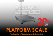 Large digital bench platform weighing scales